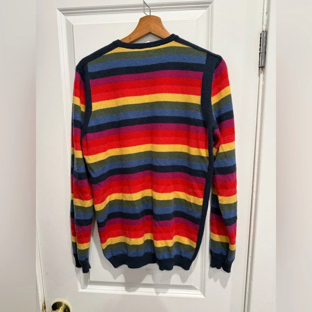 United Colors Of Benetton Vibrant Striped Crewneck Sweater